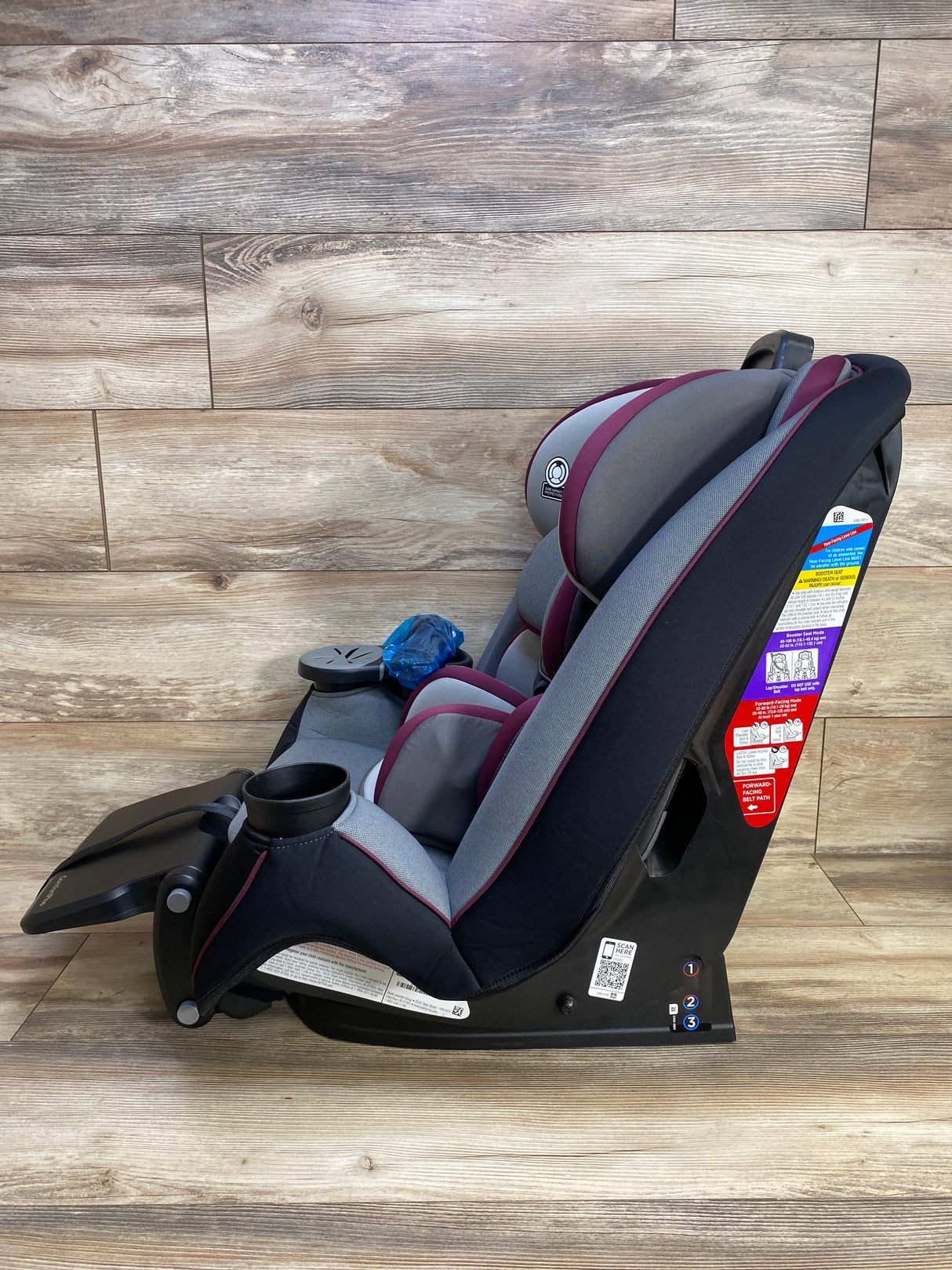 Safety 1st Grow & Go Extend N Ride LX All-in-One Convertible Car Seat in Winehouse 5-100lbs