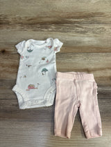 Carter's 2pc Farm Bodysuit Set White sz Preemie