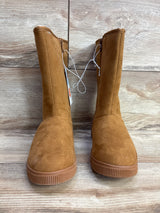 NEW Cat & Jack Natalia Tall Shearling Style Boots Cognac sz 3Y