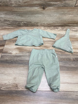 Tiny Kind 3p Kimono Set Green sz Newborn