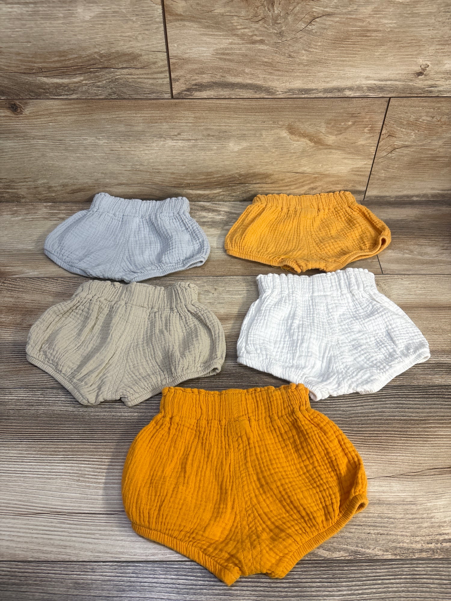 Kids Tales 5pk Muslin Bloomers Yellow sz 3-6m