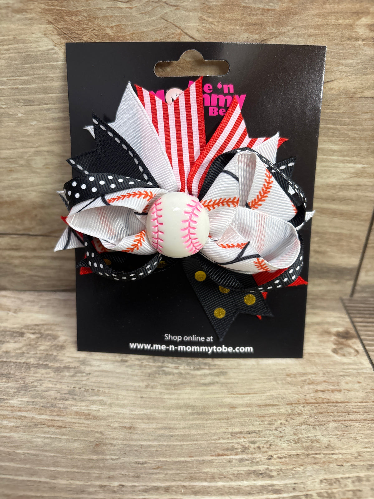 NEW Softball Applique Layered Hair Bow