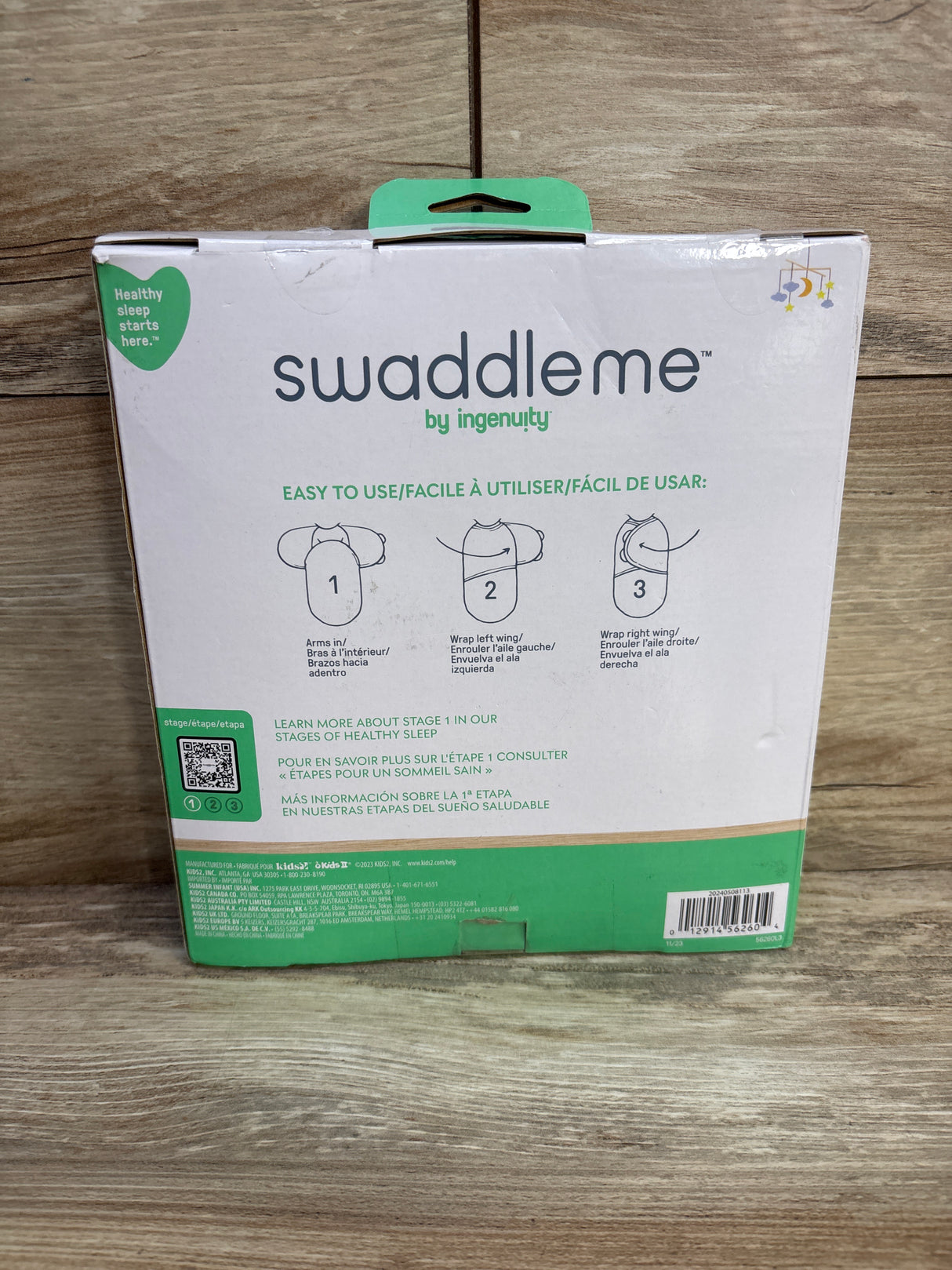 NEW SwaddleMe 3pk Original Swaddles in Mountaineer sz 3-6m
