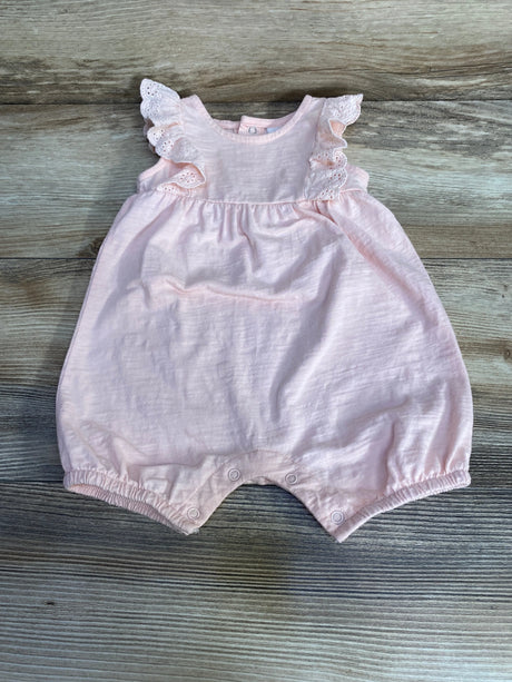 Starting Out Eyelet Ruffle Romper Pink sz 6m - Me n Mommy To Be