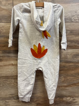 Carter's Turkey Hooded Coverall Grey sz 24m