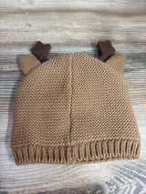 Carter's Knit Reindeer Cap Brown sz 3-9m