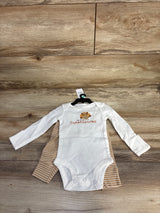 NEW Child of Mine 'My First Thanksgiving' 2pc Set White sz 0-3m