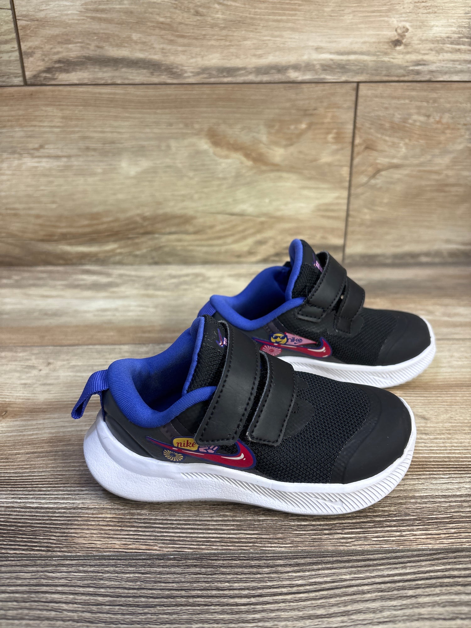 Nike Star Runner TD 'Black Pink Rise' Sneakers sz 6c
