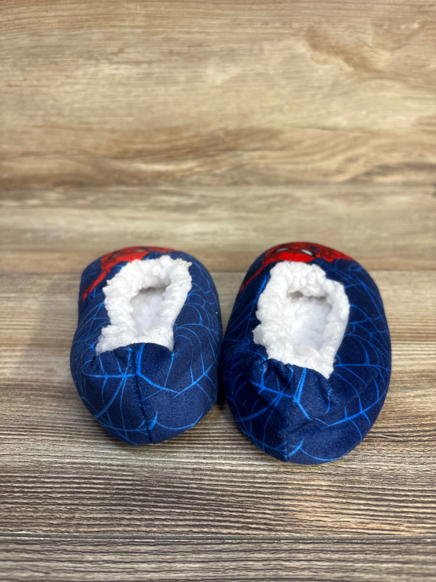 Marvel Spider-Man Plush Slippers Blue sz 5/6c