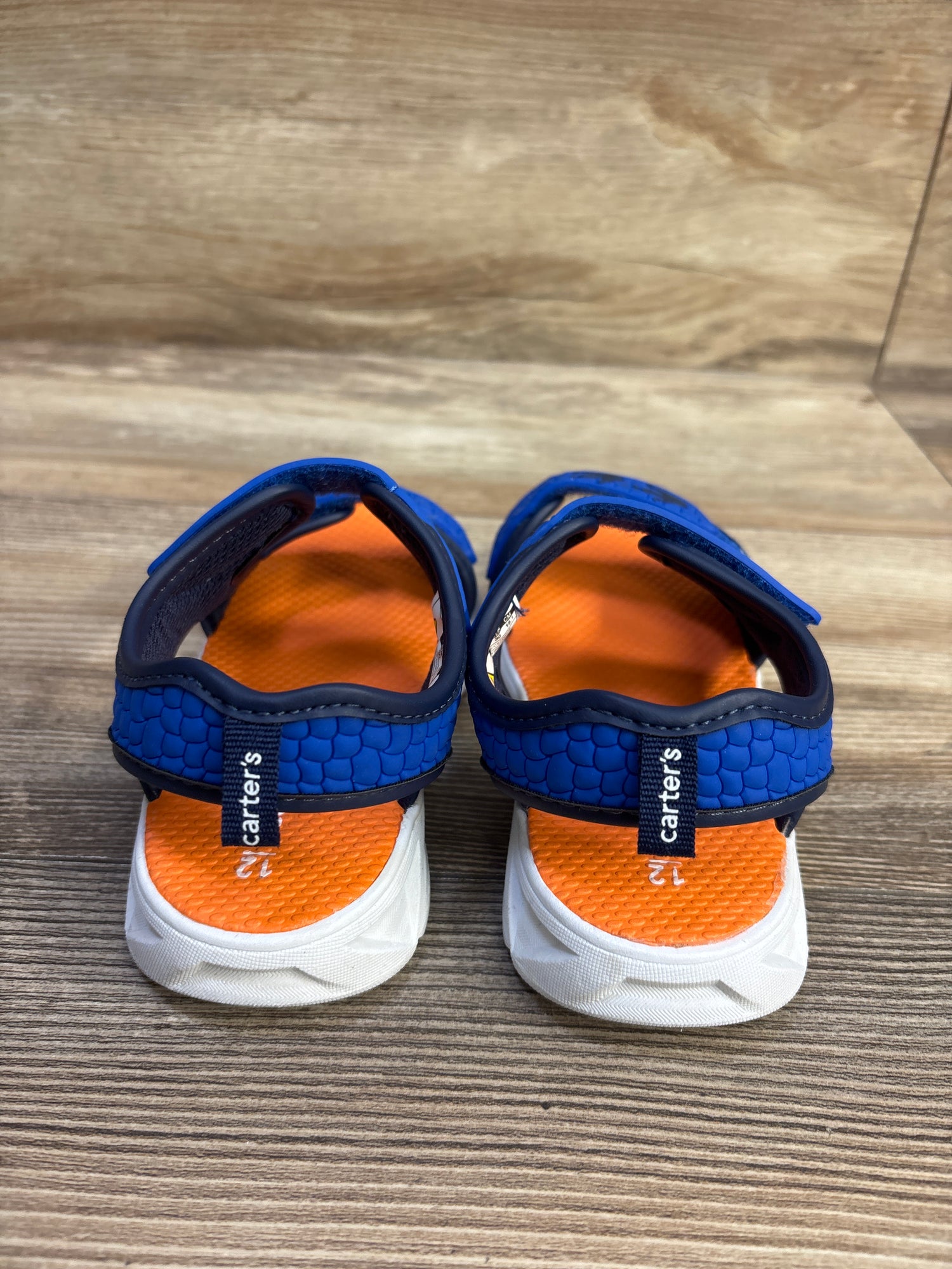 Carter's Light Up Double Strap Sandals Blue sz 12c