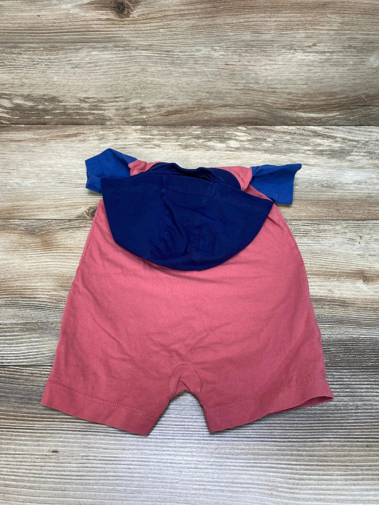 Carter's Hooded Color Block Shortie Romper Red sz 6m