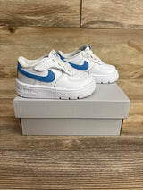 Nike Force 1 Low EasyOn TD 'White Blue Beyond' Sneakers sz 4c