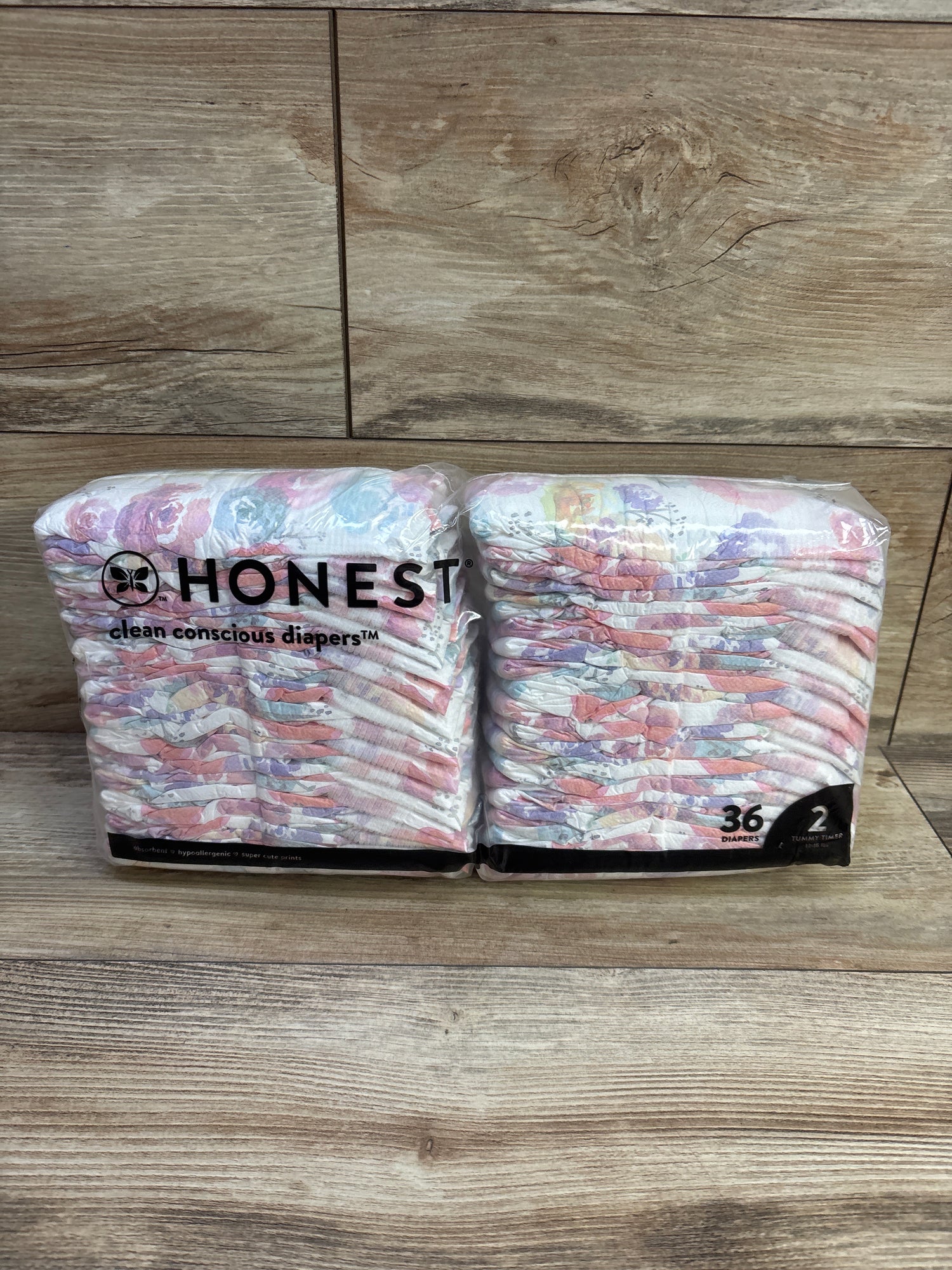 NEW Honest Clean Conscious Diapers Size 2 36ct