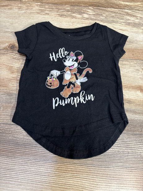 Disney Hello Pumpkin Minnie Mouse Shirt Black sz 18m - Me n Mommy To Be