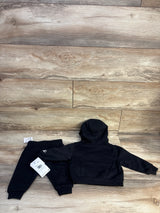 NEW NIke 2pc Just Do It Hoodie & Joggers Set Black sz 12m