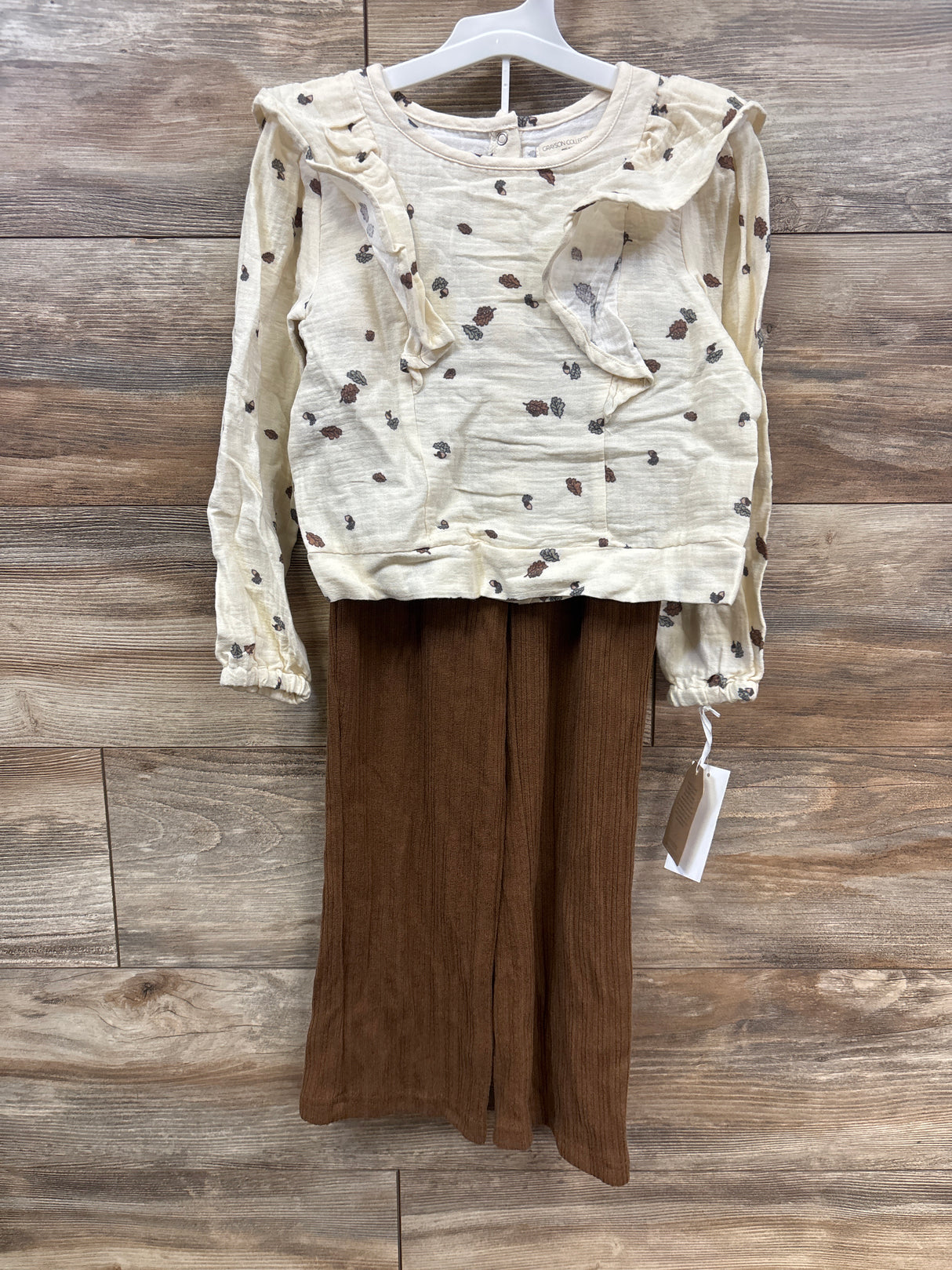 NEW Grayson Collective 2pc Set Ivory sz 5T