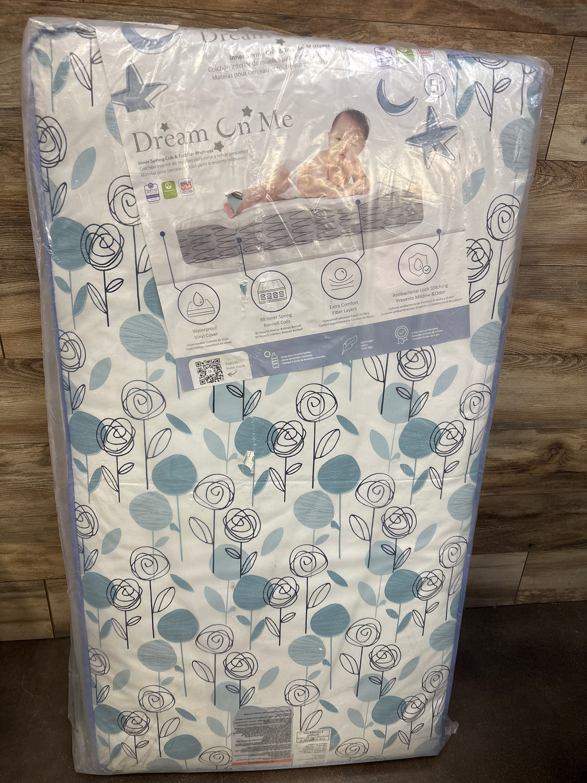NEW Dream On Me Inner Spring Crib & Toddler Mattress