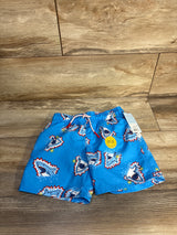 NEW Cat & Jack 4th of July Sharks with Sparklers Swim Trunks Blue sz 5T