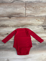 Primary Long Sleeve Bodysuit Red 18-24m