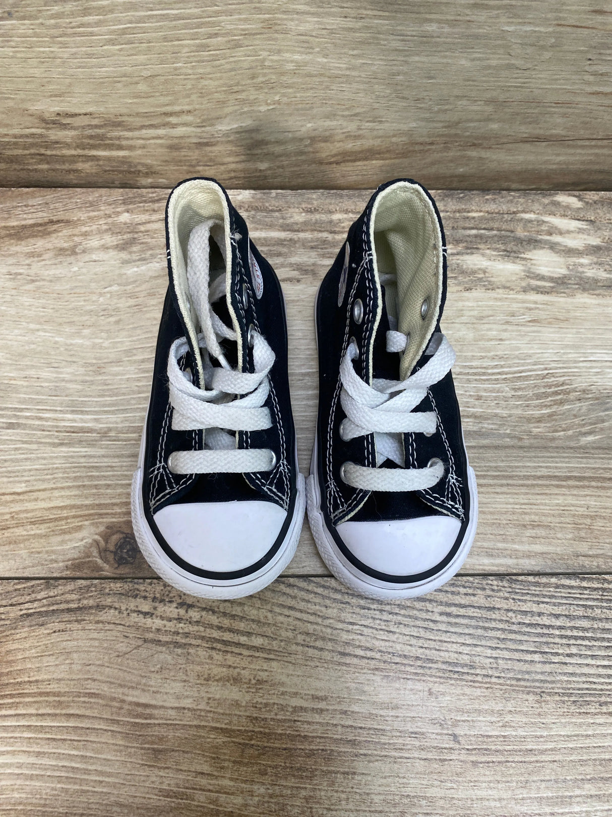 Converse Chuck Taylor All Star Classic Toddler Hi Top Sneakers Black Sz 5c