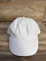 Adjustable Solid White Baseball Cap sz Toddler