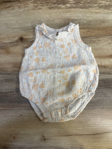 Chick Pea Gauze Bubble Romper White sz 6-9m