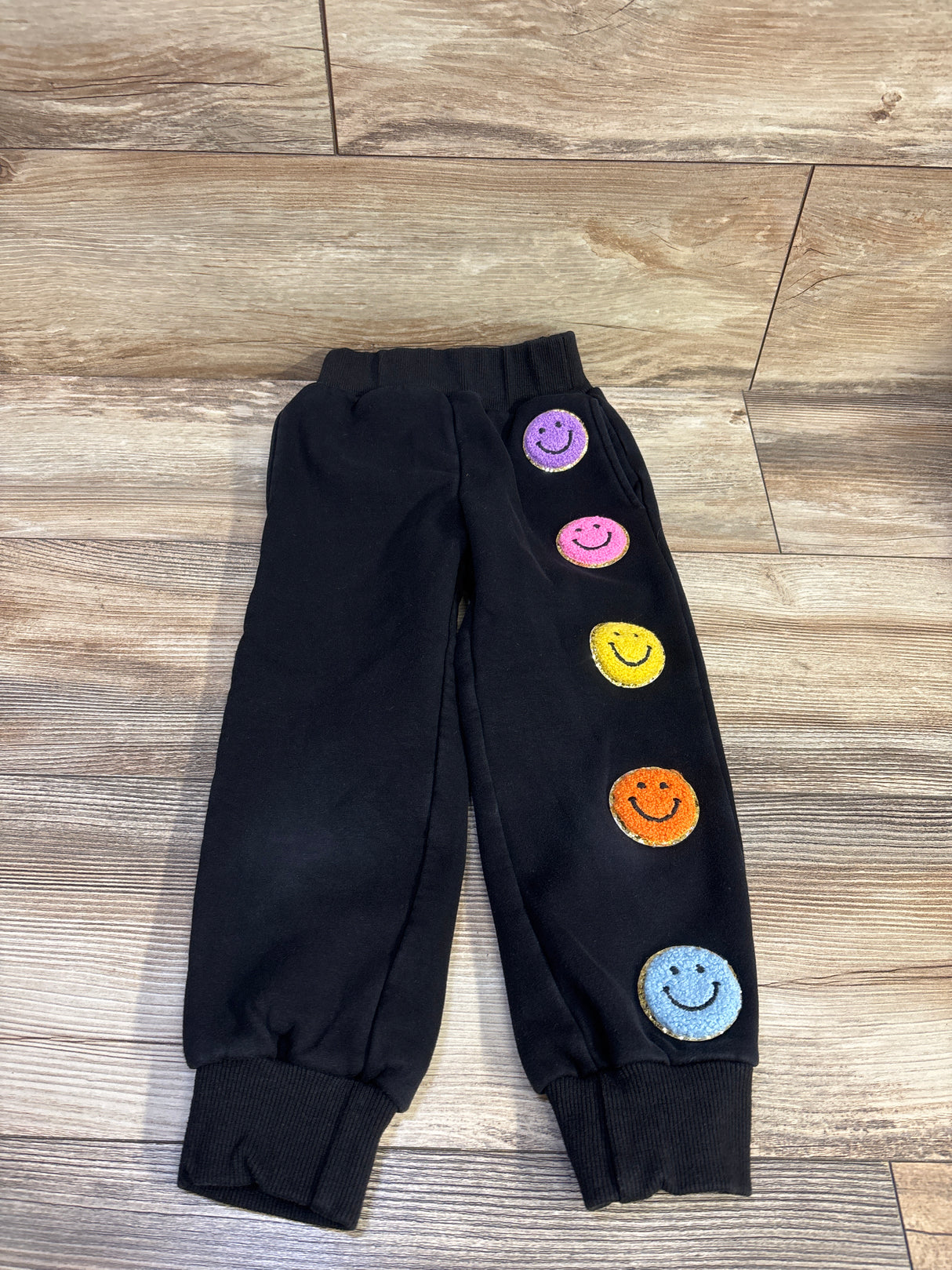 Lola + The Boys Cozy Emoji Joggers Black sz 4T*