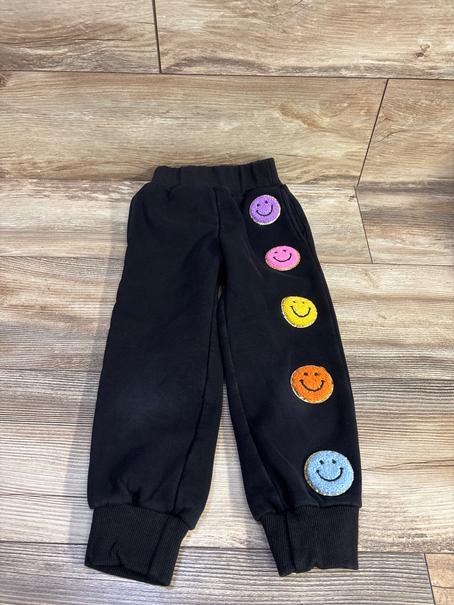 Lola + The Boys Cozy Emoji Joggers Black sz 4T*