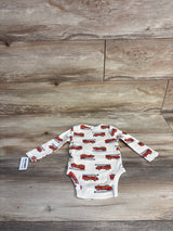 NEW Old Navy Firetruck Bodysuit Cream sz 3-6m