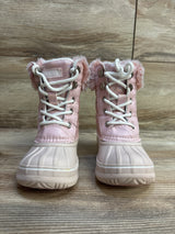 London Fog Faux Fur Winter Snow Boots Pink sz 7C