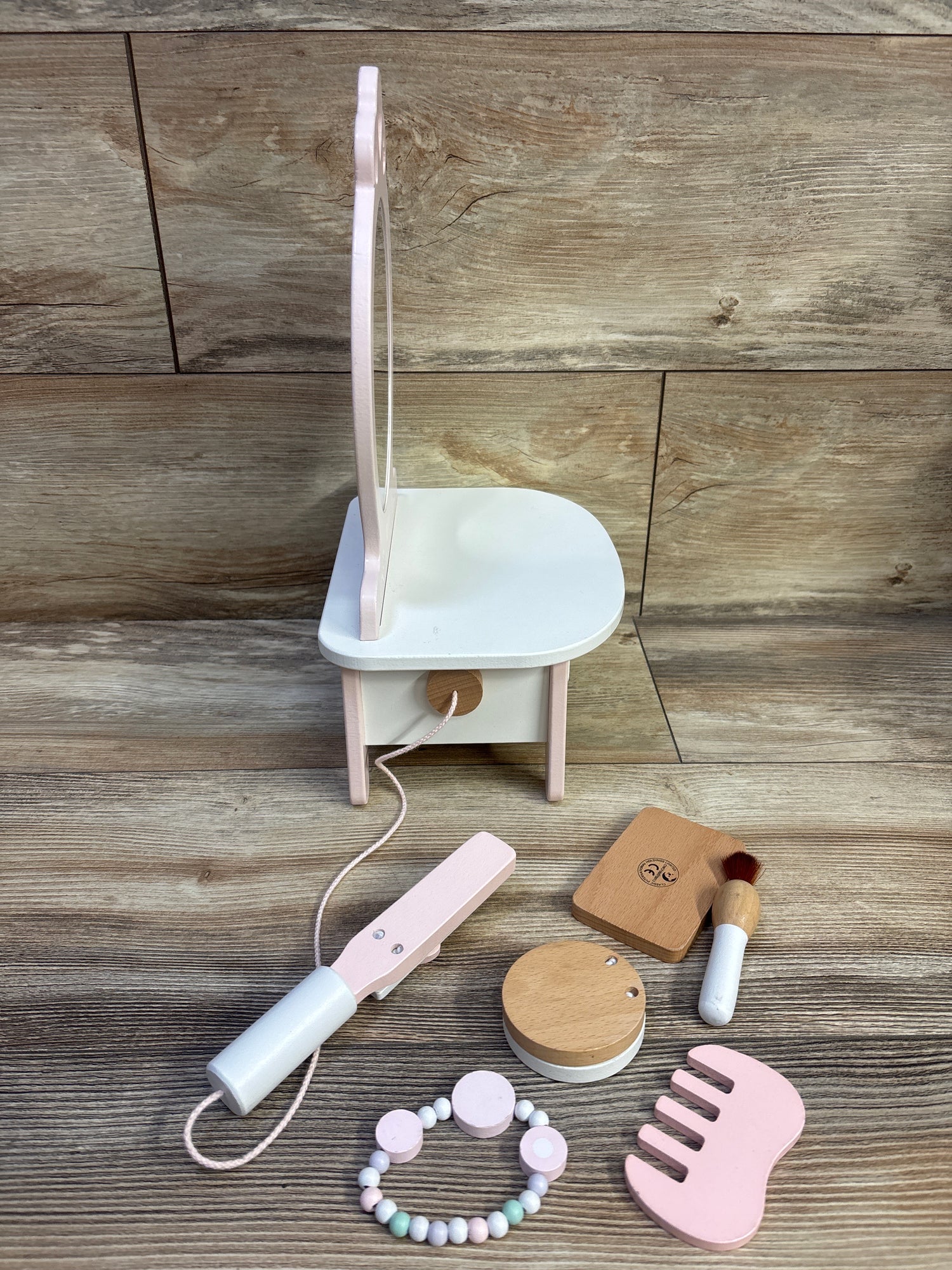 Classic World Pink Dresser Vanity with Accessories 6pc
