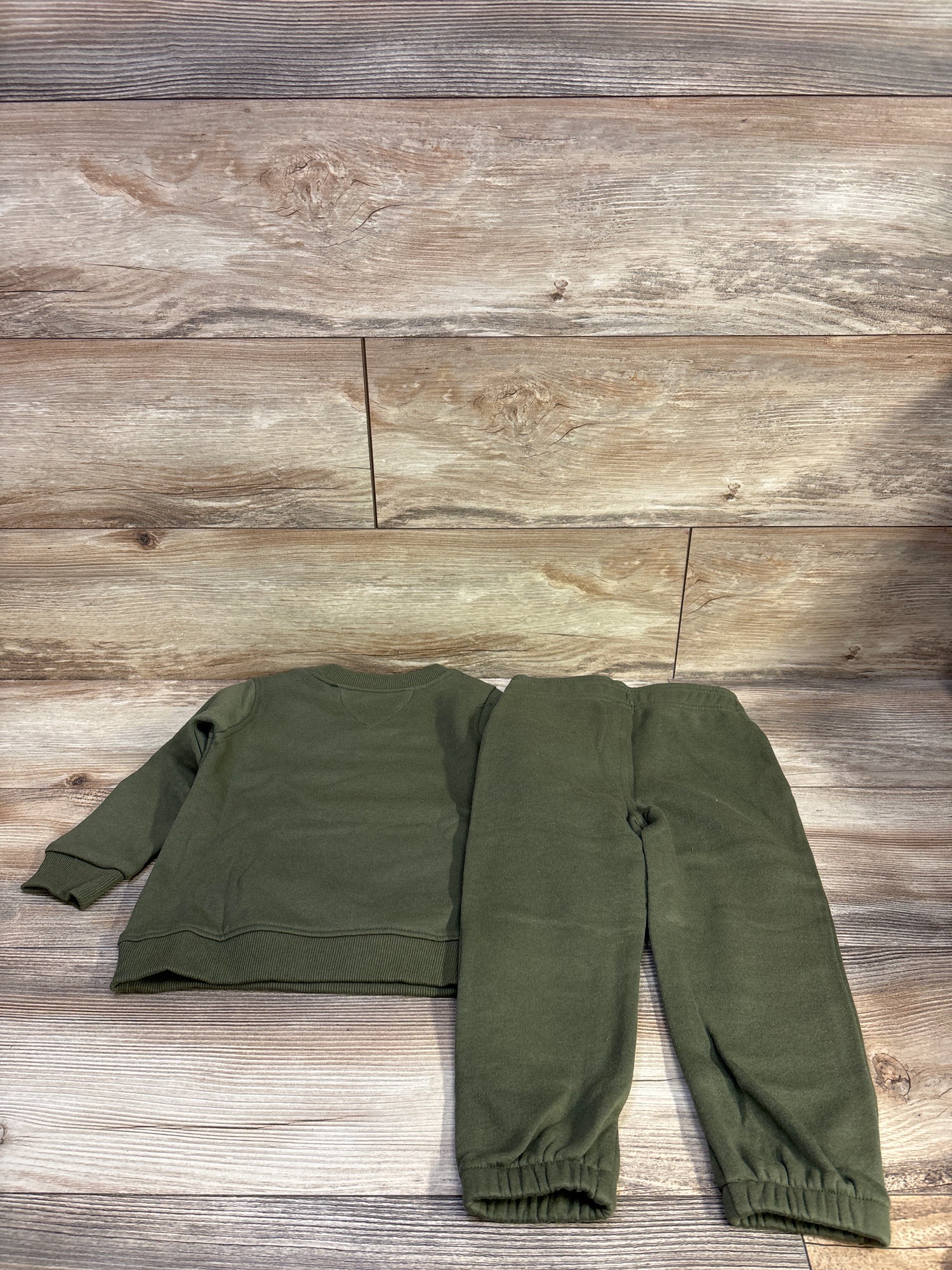 Baby Gap 2pc Pullover Sweatshirt & Pants Set Green sz 3T