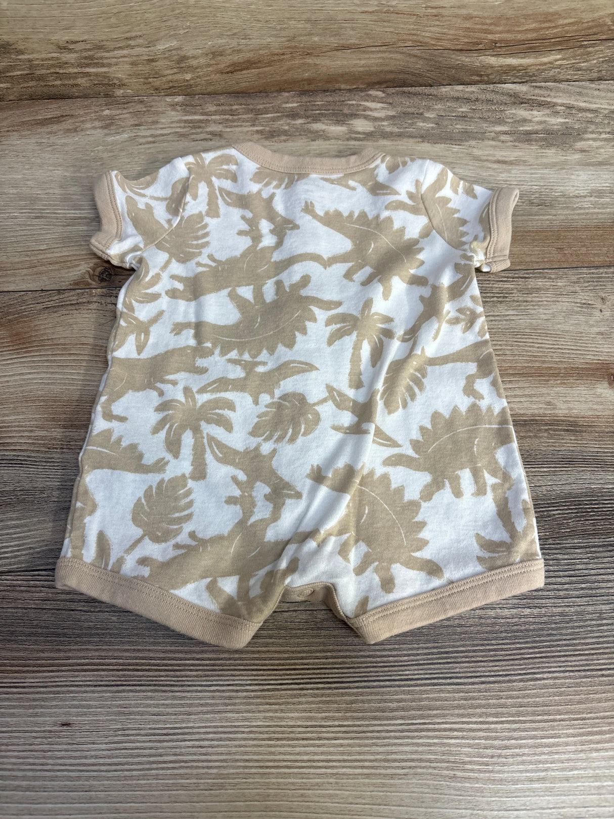 Carter's Dinosaur Shortie Romper White/Beige sz 3m