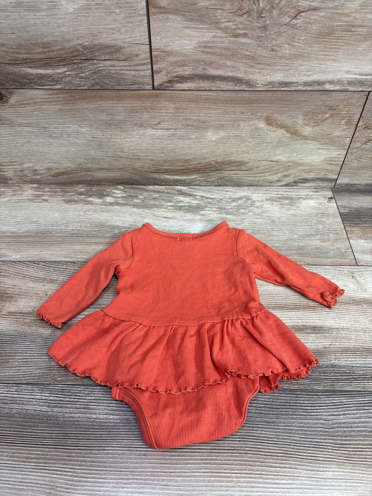 Starting Out Ribbed Skirted Bodysuit Orange sz Newborn