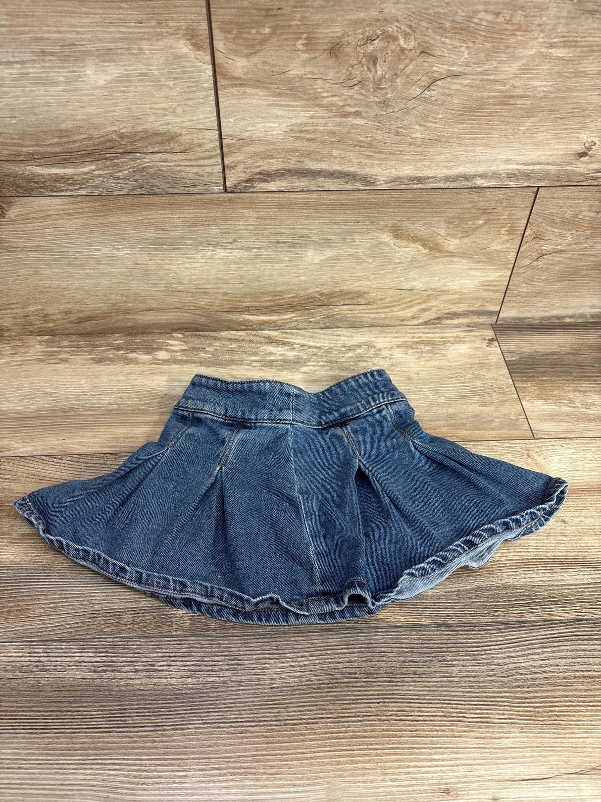 Gb Girls Pleated Denim Skirt Blue sz 2T