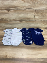 Carter's 4pk Dino Bodysuits Blue sz 9m