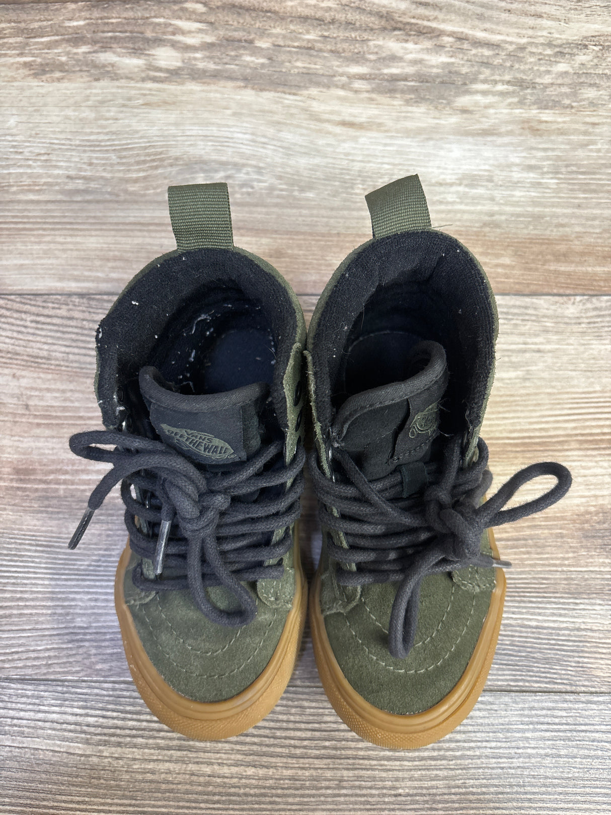 Vans Sk8-Hi Zip MTE Sneakers Olive Green sz 10.5c