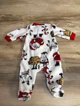 Carter's Christmas Blanket Sleeper White sz Newborn