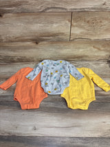 Disney Baby 3pk Winnie The Pooh Bodysuit Set Grey sz 3-6m