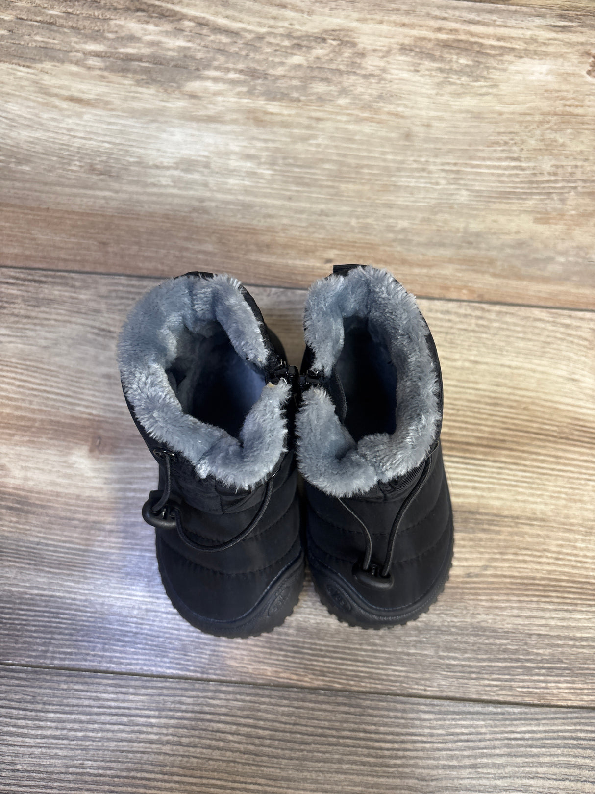 BMCITYBM Fur Lined Snow Boots Black sz 4/5c