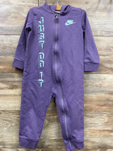 Nike Play All Day Hooded Just Do It Coverall Purple sz 24m