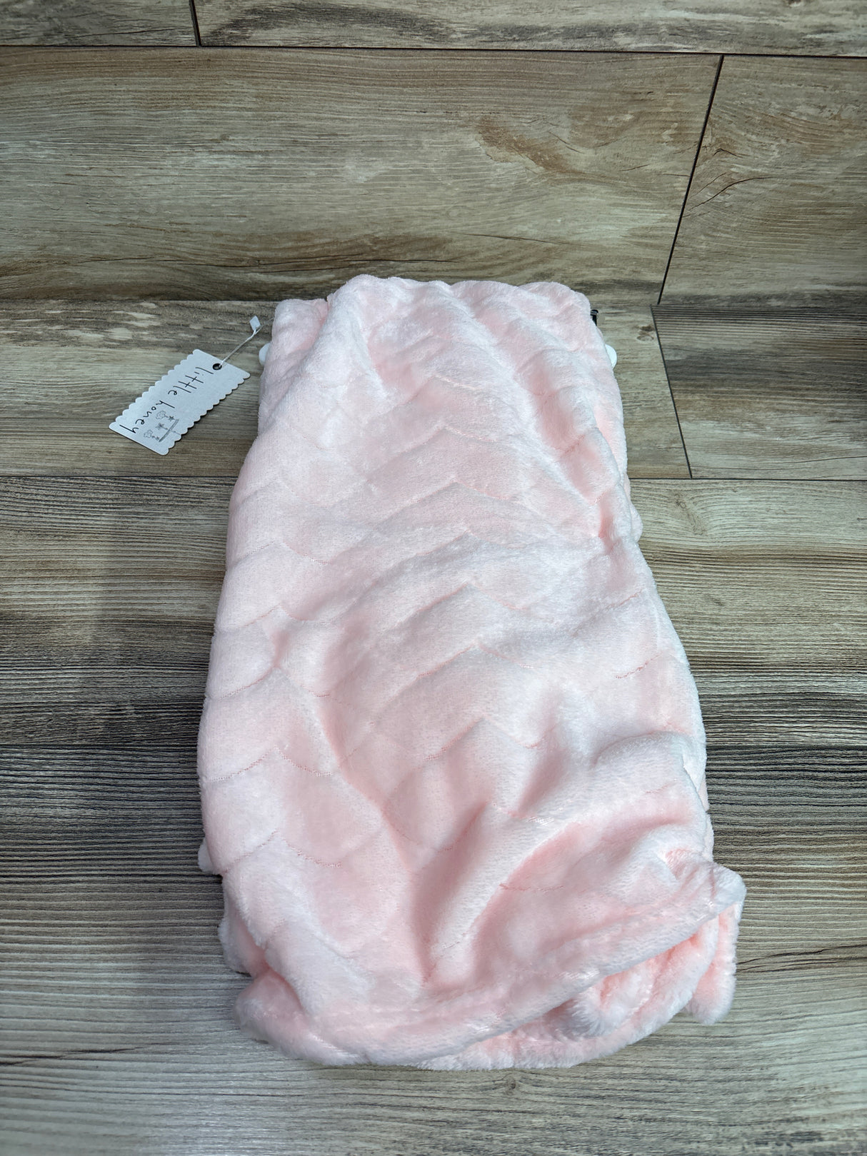 NEW Little Honey Velvet Plush Blanket Pink 30x40''
