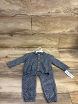 NEW Carter's 2pc Knit Sweater Cardigan & Pants Blue sz 12m