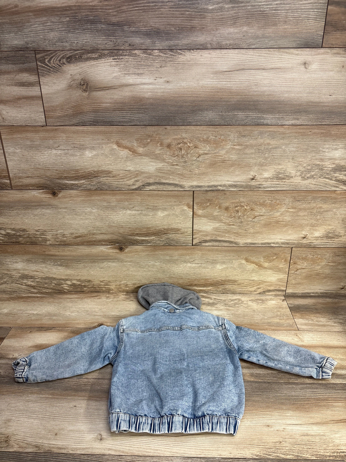 H&M Detachable Hood Denim Jacket Blue sz 5T