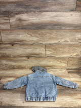 H&M Detachable Hood Denim Jacket Blue sz 5T