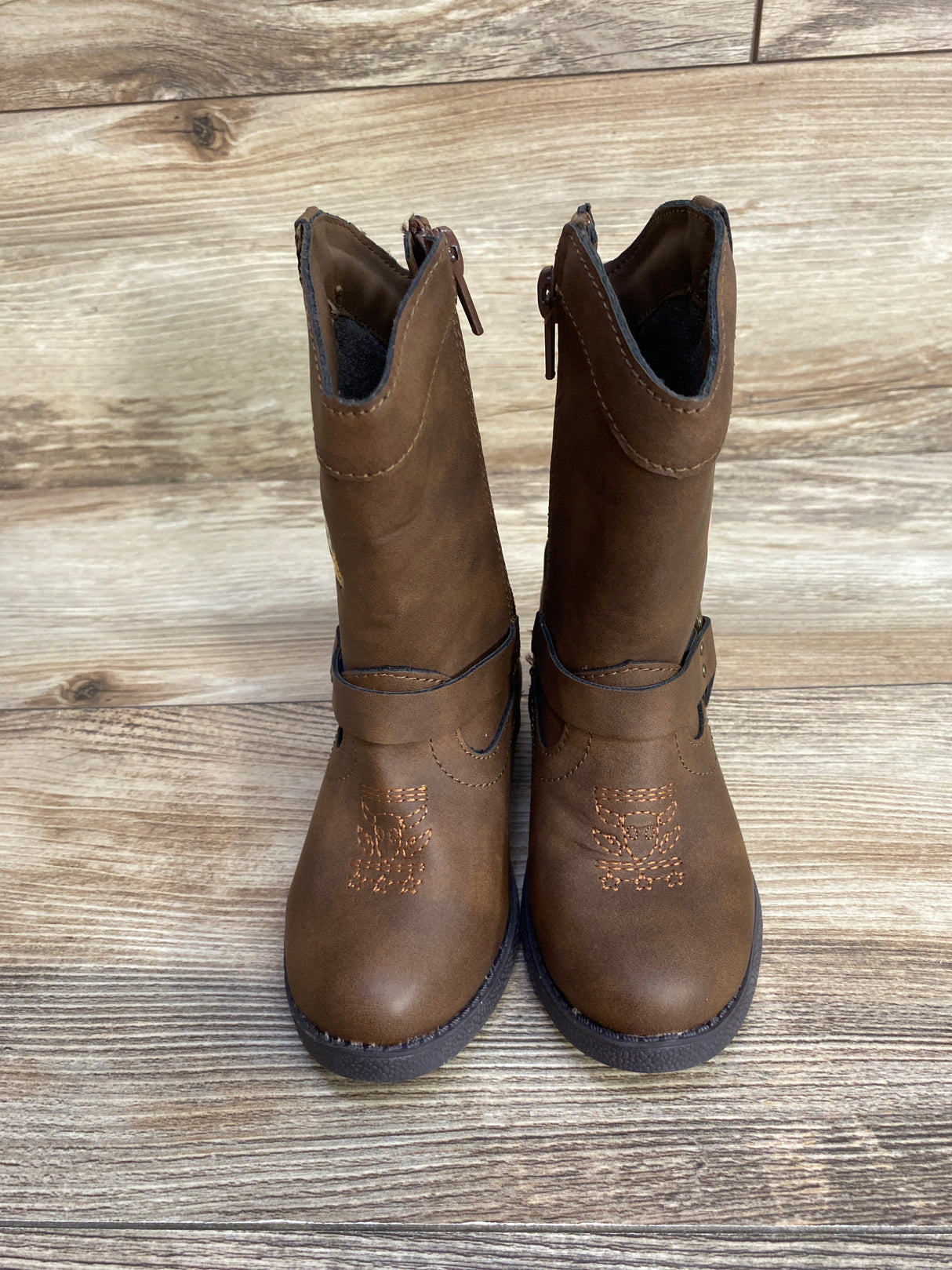 Disney Pixar Toy Story Woody Cowboy Boots Brown sz 7c