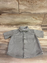 Zara Button-Up Shirt Tan sz 2T