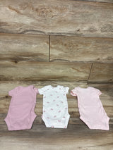 Just One You 3pk Ribbed Bodysuits Pink sz Newborn