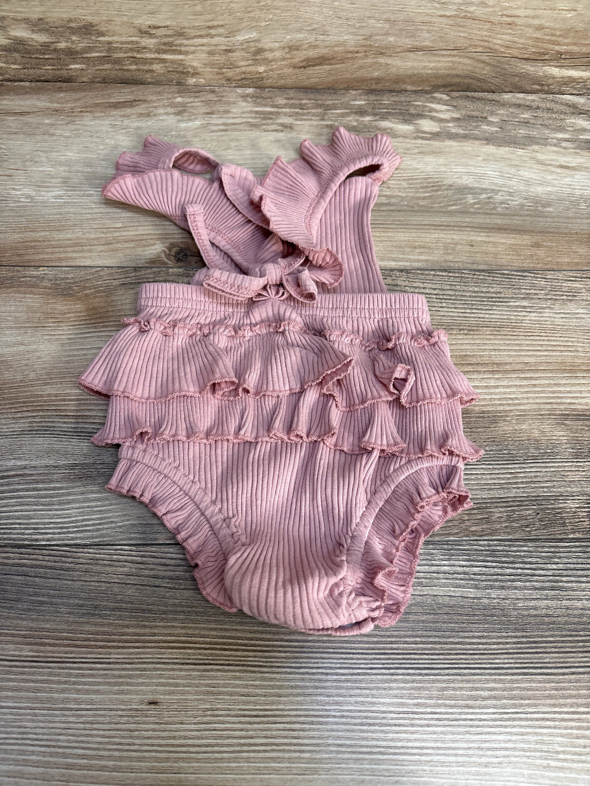 Ribbed Romper Pink sz 6-9m - Me n Mommy To Be