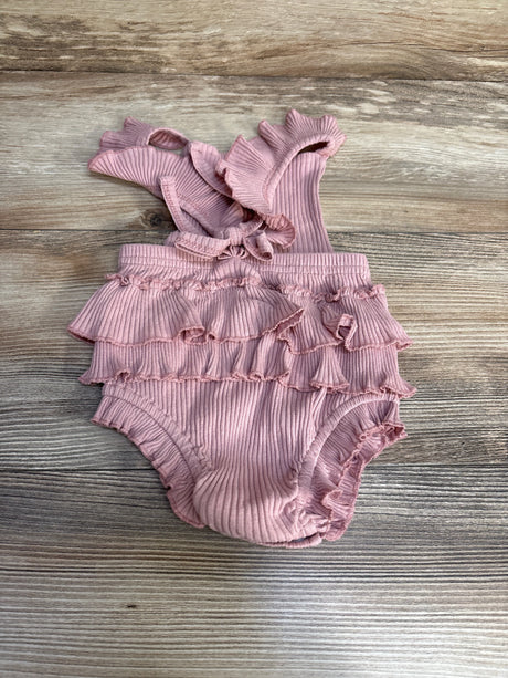 Ribbed Romper Pink sz 6-9m - Me n Mommy To Be